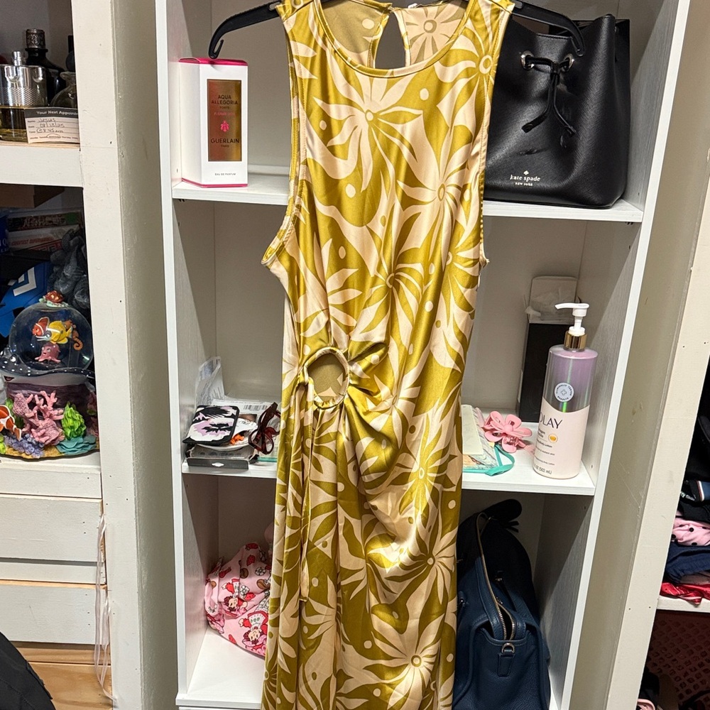 House of Harlow 1960 Yellow Floral Maxi Dress